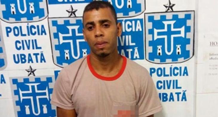 Acusado de ter espancado a mulher foi detido pela polA�cia nesta quarta-feira (29) (Foto: ReproduA�A?o/UbatA? NotA�cias)